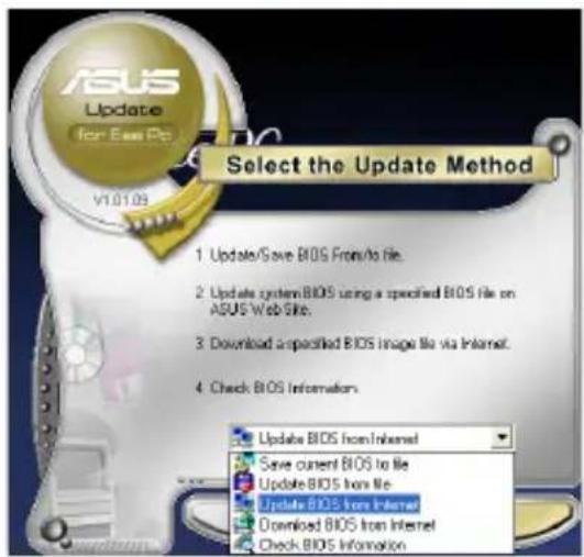 ASUS Eee PC 1005HAG - Updating the BIOS through the Internet - 2