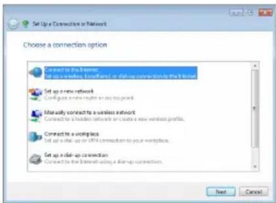 ASUS Eee PC 1005HAG - Select Connect to the Internet and click Next. - 1