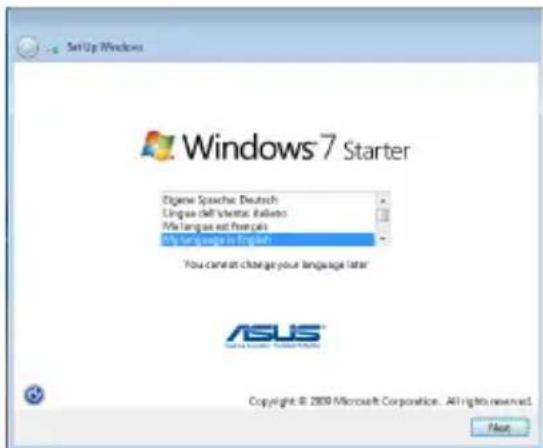ASUS Eee PC 1005HAG - First-time Startup - 1