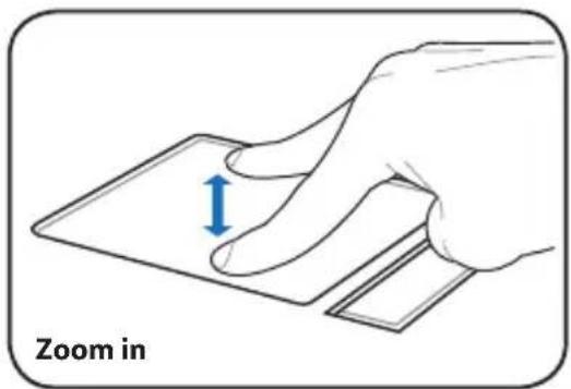 ASUS Eee PC 1005PEG - Multi-finger gesture input (on selected models) - 1