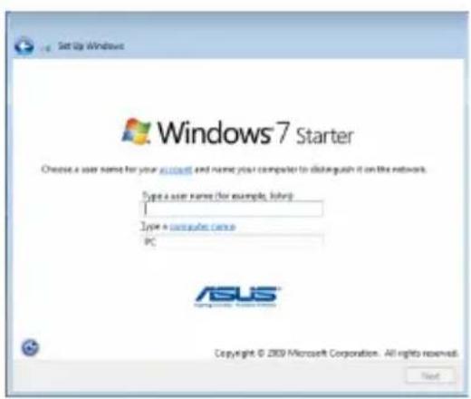 ASUS Eee PC 1005PEG - First-time Startup - 3