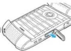 CASIO G'zOne Ravine 2 - REMOVING A microSD™ CARD - 1