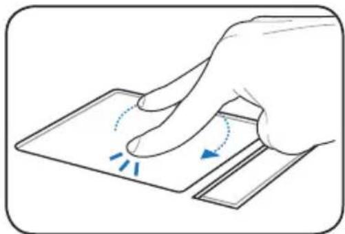 ASUS Eee PC 1201HAB - Multi-finger gesture input - 3