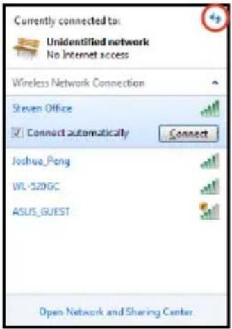 ASUS Eee PC 1015T - Configuring a wireless network connection - 3