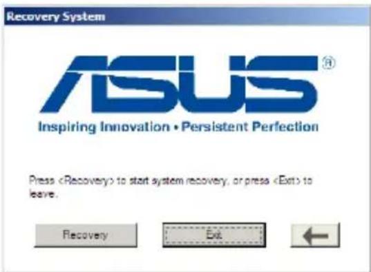 ASUS Eee PC 1015T - Using the USB storage device (USB recovery) - 2