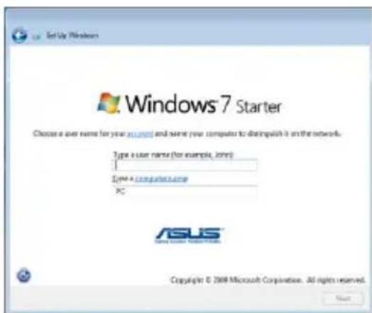 ASUS Eee PC 1015T - First-time Startup - 3
