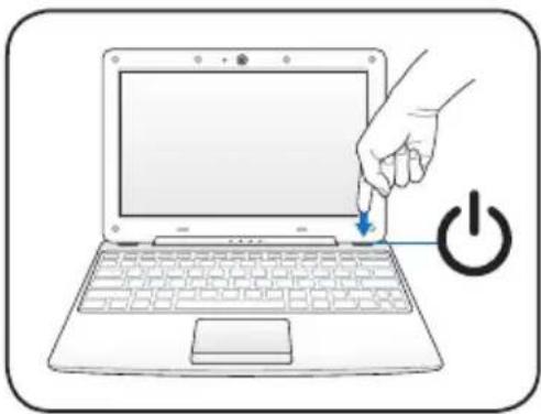 ASUS Eee PC 1008P - Turn ON the Eee PC - 1