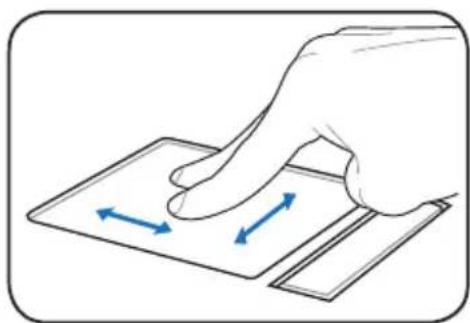 ASUS Eee PC 1008P - Touchpad Usage Multi-finger gesture input - 4