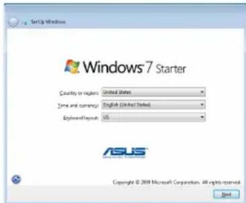 ASUS Eee PC 1008P - First-time Startup - 3