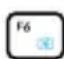 ASUS Eee PC 1011CX - Sun Down Icon (F5): Decreases the display brightness. - 2