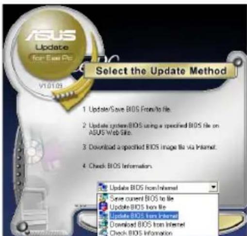 ASUS Eee PC 1011CX - Updating the BIOS through the Internet - 2