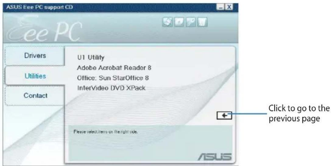 ASUS Eee PC 1000HE - Utilities menu - 2