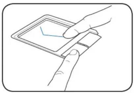 ASUS Eee PC 1000HE - Single-finger gesture input - 5