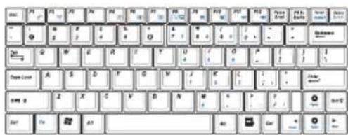 ASUS Eee PC 1000HE - Keyboard - 1