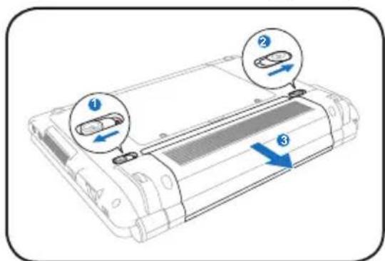 ASUS Eee PC 1000HE - Installing and Removing the Battery Pack - 3