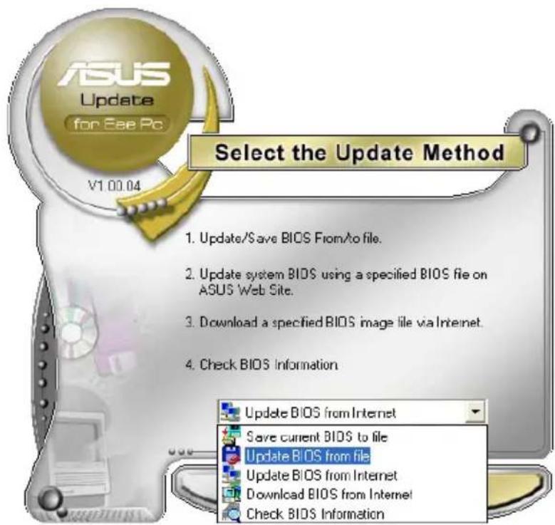 ASUS Eee PC 1000HE - Updating the BIOS through a BIOS file - 1