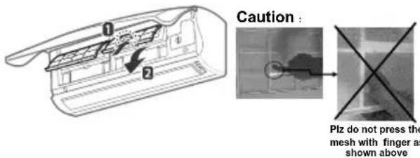 LG LSN3CW2VF4 - Cleaning the air filter - 2