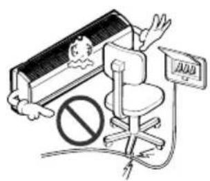 LG LSA5AB3VT6 - Do not place anything on the power cord. - 1