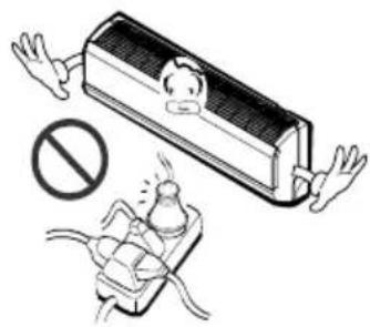 LG LSA5AB3VT6 - Do not place a heater or other appliances near the power cable. - 1