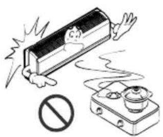 LG LSA5AB3VT6 - Stop operation and close the window in storm or hurricane. If possible, remove the air conditioner from the window before the hurricane arrives. - 1