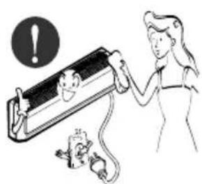 LG LSA5AB3VT6 - Stop operation and close the window in storm or hurricane. If possible, remove the air conditioner from the window before the hurricane arrives. - 7