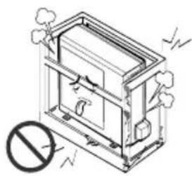 LG LSA5AB3VT6 - Do not install the product on a defective installation stand. - 1
