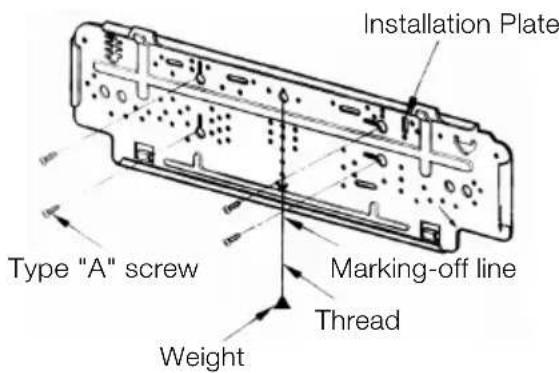 LG LSN5TR3P1 - How to fix installation plate Drill a hole in the wall - 1