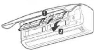LG LSU5VF5D - Cleaning the air filter - 2