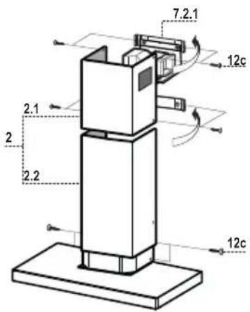 SMEG KSE90A2 - Unterer Kaminteil - 1