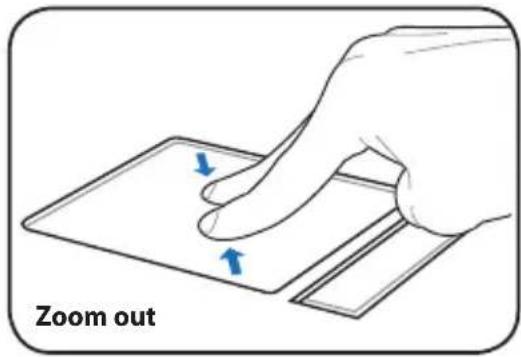 ASUS Eee PC 1001P - Multi-finger gesture input (on selected models) - 2
