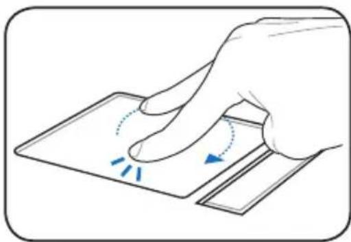 ASUS Eee PC 1001P - Multi-finger gesture input (on selected models) - 3