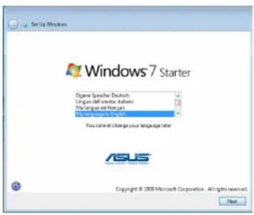 ASUS Eee PC 1001P - First-time Startup - 1