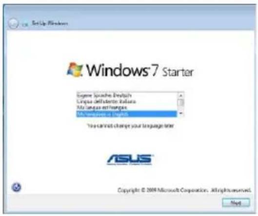 ASUS Eee PC 1016PT - First-time Startup - 2