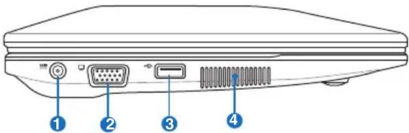 ASUS Eee PC 1016PT - Left Side - 1