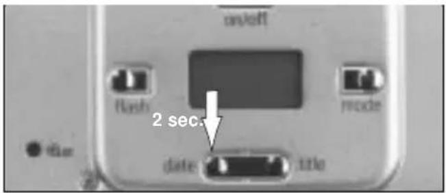 ROLLEI Nano 60 - DATUMS-/ZEITEINSTELLUNG - 1