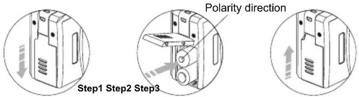 ROLLEI d330 motion - Installing the Batteries - 1