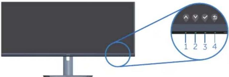 DELL S Series S3422DW - OSD controls - 1