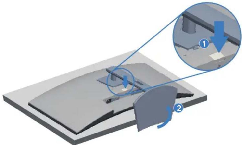 DELL S Series S3422DW - Removing the stand - 2