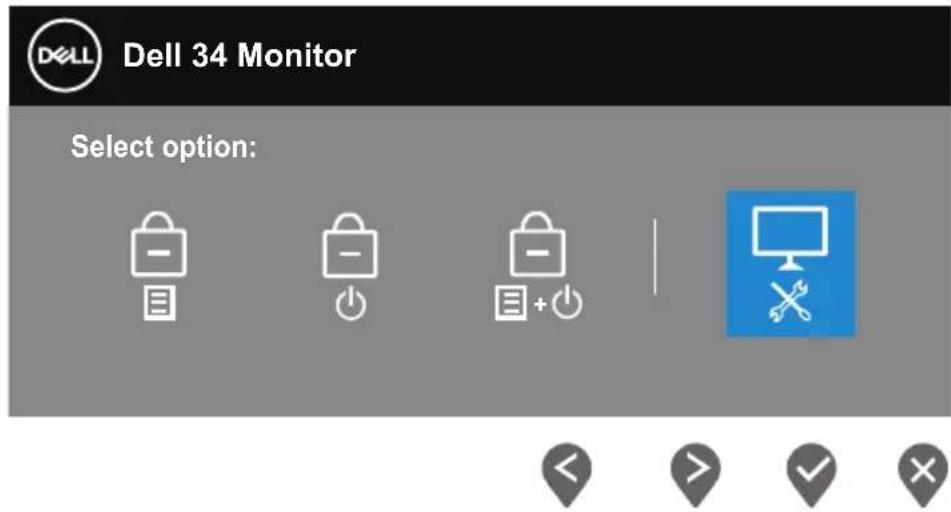 DELL S Series S3422DW - Built-in diagnostics - 3