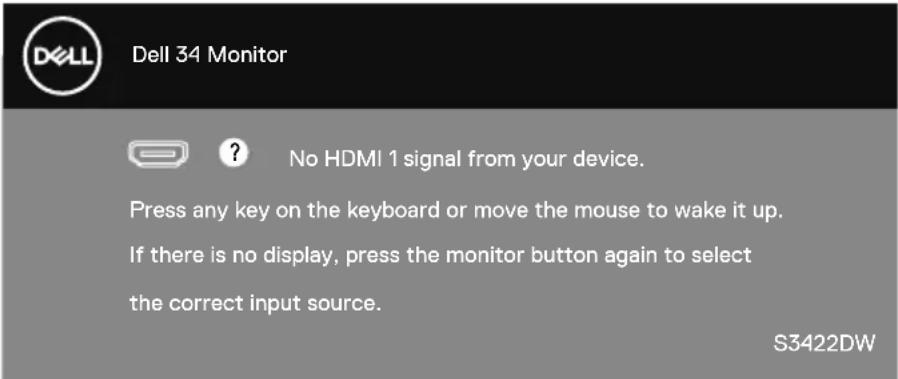 DELL S Series S3422DW - OSD warning messages - 10