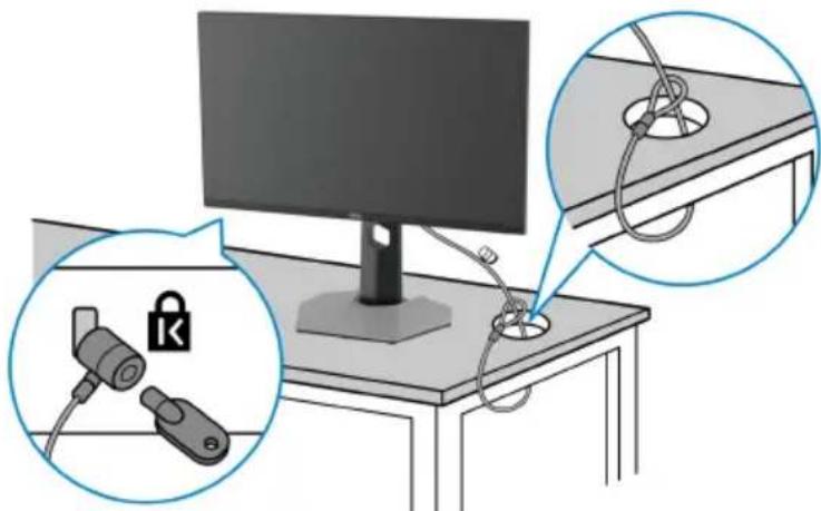 DELL S2522HG - Ihren Monitor mit Kensington Schloss (optional) sichern - 1