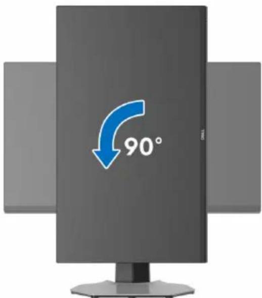 DELL S2522HG - Entgegen dem Uhrzeigersinn drehen - 1