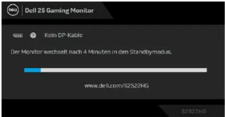 DELL S2522HG - Selbsttest - 2