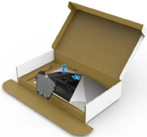 DELL S2722DGM - To attach the monitor stand: - 3