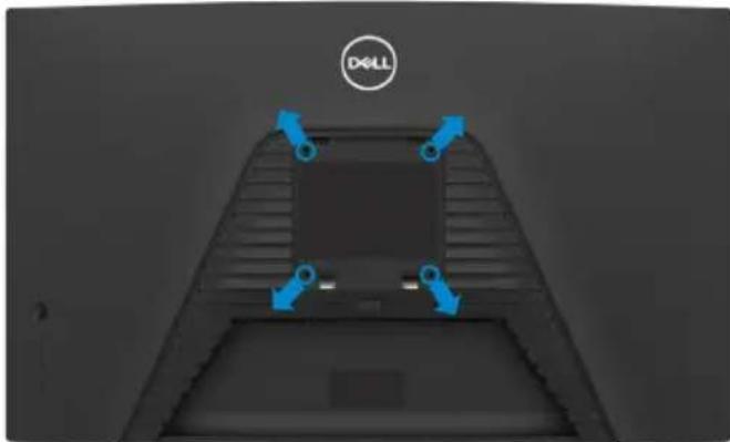 DELL S2722DGM - Wall mounting (Optional) - 1