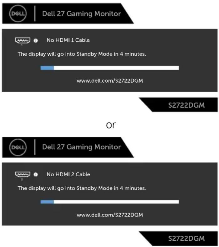DELL S2722DGM - OSD warning messages - 10