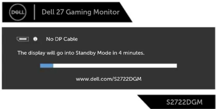 DELL S2722DGM - OSD warning messages - 8
