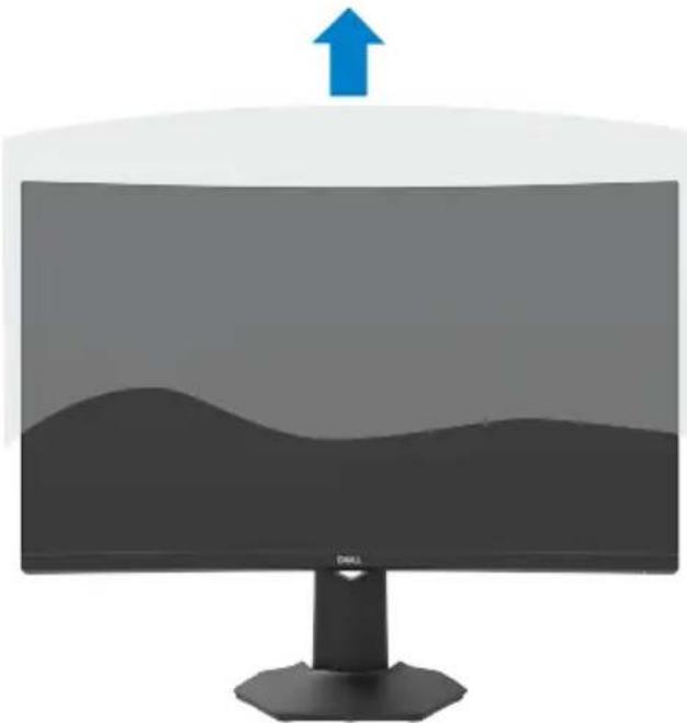 DELL S2722DGM - To attach the monitor stand: - 6
