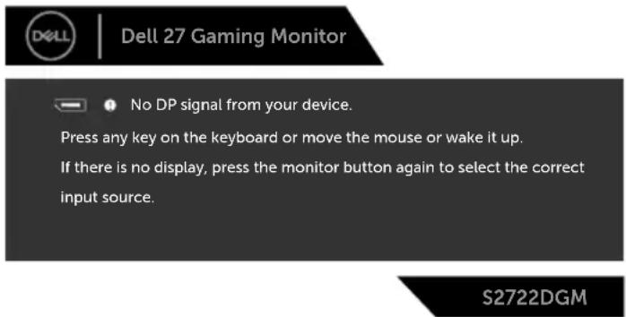 DELL S2722DGM - OSD warning messages - 7