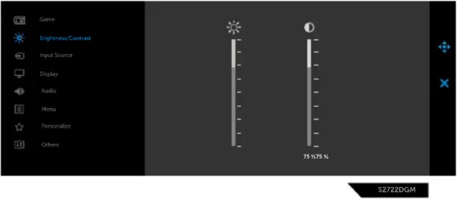 DELL S2722DGM - Icon Menu and submenus - 6